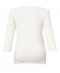 Designer-Longshirt mit Pailletten ecru