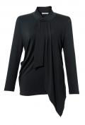 Designer-Longshirt schwarz