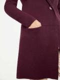 Designer-Longstrickjacke dunkelbeere