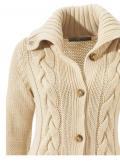 Designer-Longstrickjacke natur