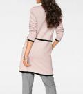 Designer-Longstrickjacke rosé Gr. 38