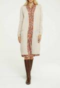 Designer-Longstrickjacke sand