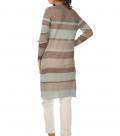 Designer-Longstrickjacke sand-mint