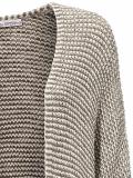 Designer-Longstrickjacke taupe