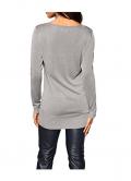 Designer-Lurexpullover silbergrau-taupe