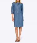 Designer-Lyocell-Kleid in Jeans-Optik blue