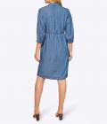 Designer-Lyocell-Kleid in Jeans-Optik blue