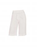 Designer-Lyocell-Shorts mit Gürtel weiß