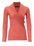 Designer-Merinowollepullover koralle Gr. 34