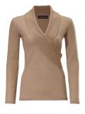 Designer-Merinowollepullover taupe