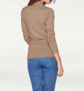 Designer-Merinowollepullover taupe