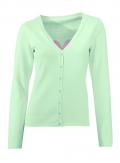 Designer-Motiv-Strickjacke mint-pink