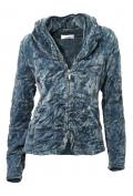 Designer-Nickijacke petrol Gr. 40