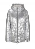 Designer-Outdoorjacke silberfarben