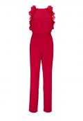 Designer-Overall mit Volants rot