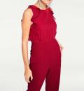 Designer-Overall mit Volants rot