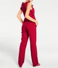 Designer-Overall mit Volants rot