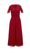 Designer-Overall mit Volants rot