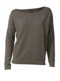 Designer-Oversized-Kaschmirpullover taupe