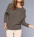 Designer-Oversized-Kaschmirpullover taupe