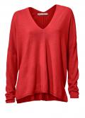 Designer-Oversized-Pullover mit Kaschmir rot