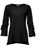 Designer-Oversized-Pullover schwarz