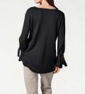 Designer-Oversized-Pullover schwarz