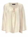 Designer-Oversized-Seidenbluse creme