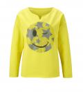 Designer-Oversized-Sweatshirt gelb