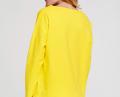 Designer-Oversized-Sweatshirt gelb