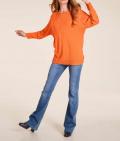 Designer-Oversizedpullover orange