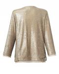 Designer-Paillettenblazer goldfarben