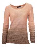 Designer-Paillettenpullover rose