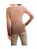 Designer-Paillettenpullover rose