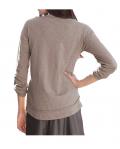 Designer-Paillettenshirt taupe