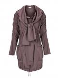 Designer-Parka taupe Gr. 38