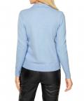 Designer-Polokragenpullover eisblau