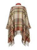 Designer-Poncho sand-bunt