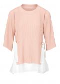 Designer-Pullover-2-in-1 rosé-ecru