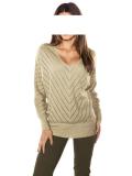 Designer-Pullover beige-gold