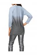 Designer-Pullover blau-grau