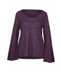 Designer-Pullover bordeaux-marine