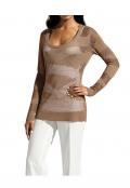 Designer-Pullover camel