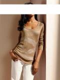 Designer-Pullover camel