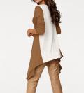 Designer-Pullover camel-ecru