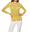 Designer-Pullover gelb