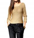 Designer-Pullover goldfarben