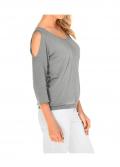 Designer-Pullover grau