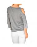 Designer-Pullover grau