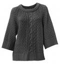 Designer-Pullover grau